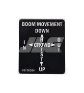 10116304 Decal Boom Movement (Supersedes 16304A) | JLG